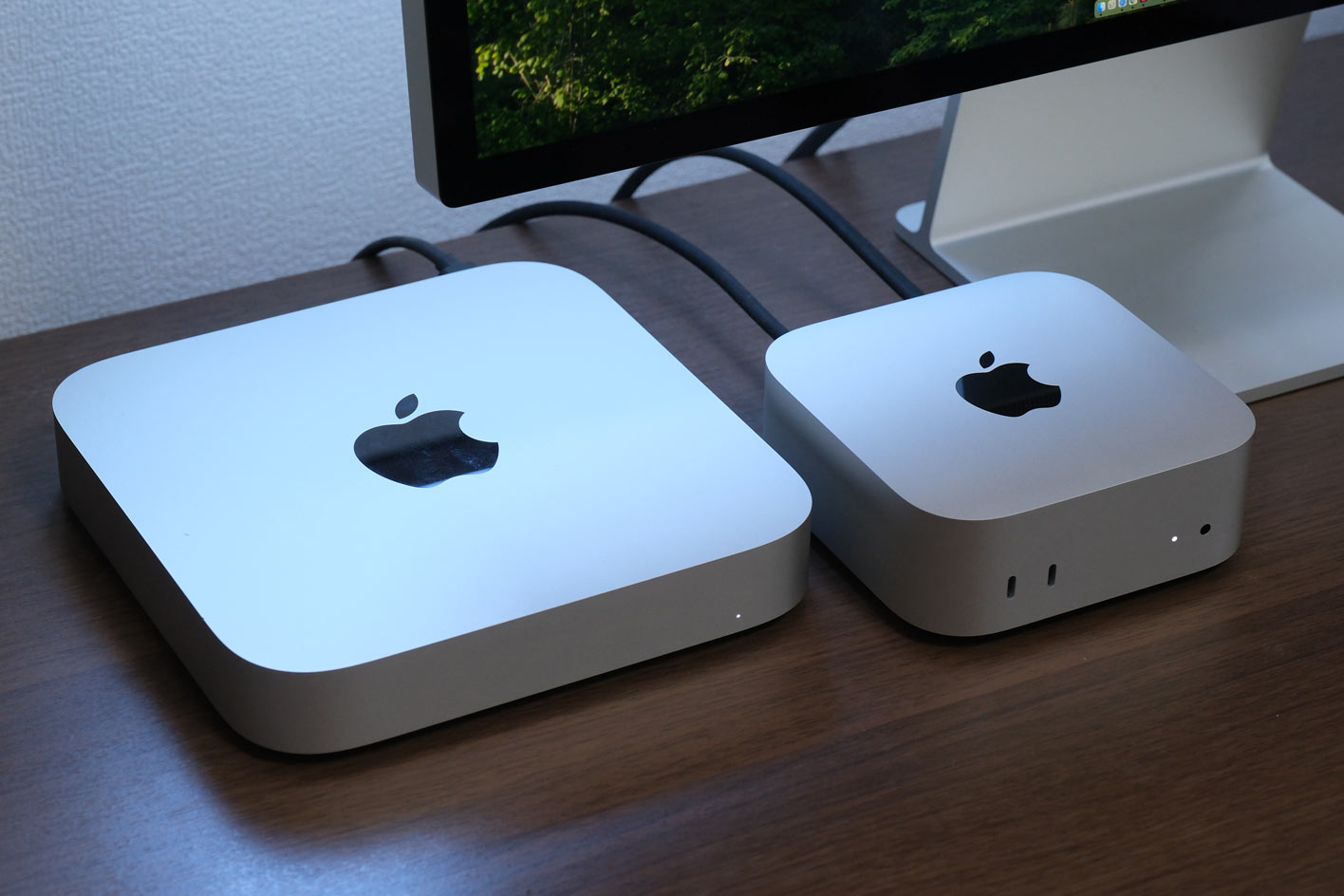 Mac mini(M2)vs(M4)本体サイズの違い