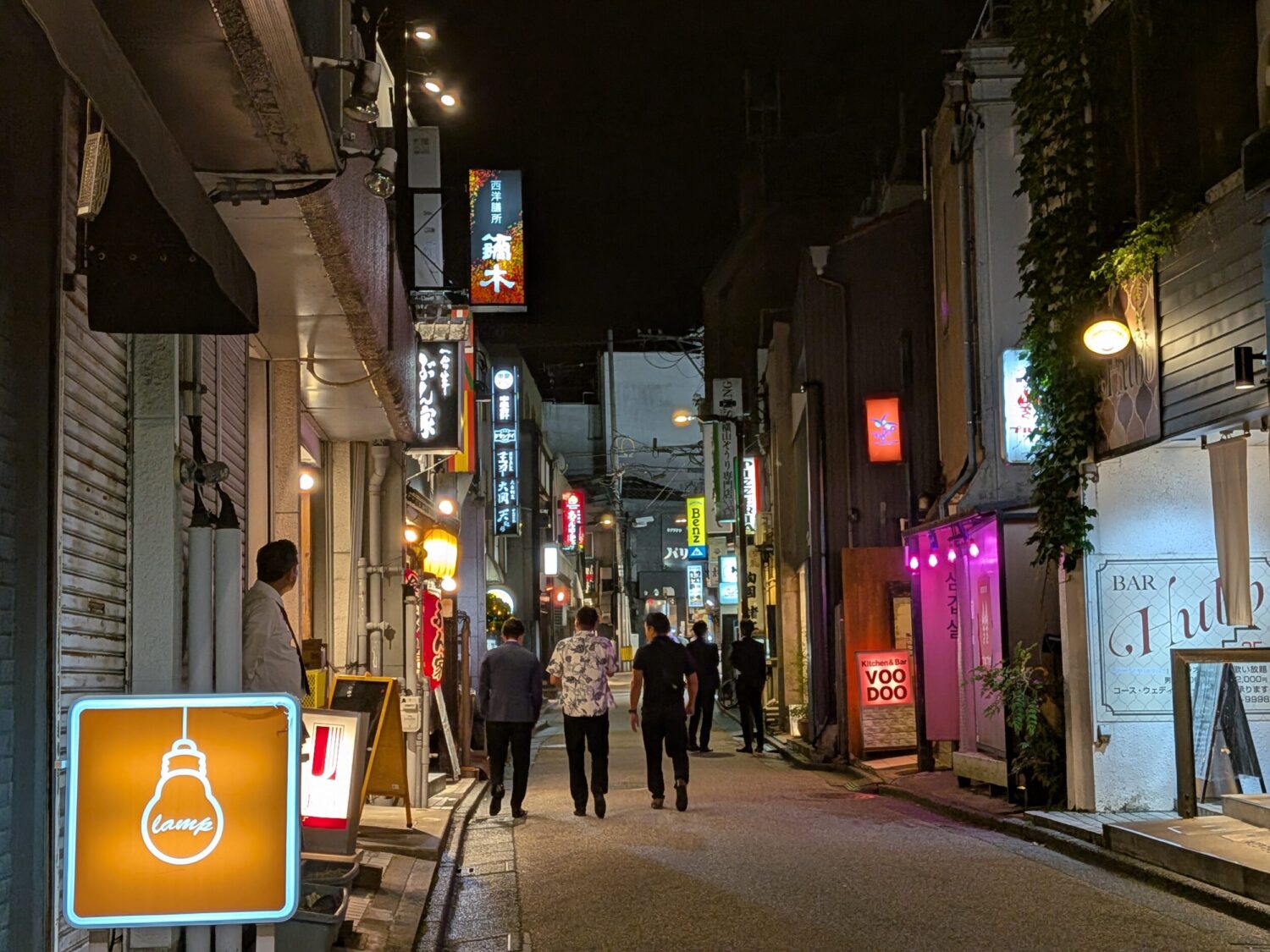 Pixel 9a 広角×2 飲み屋街