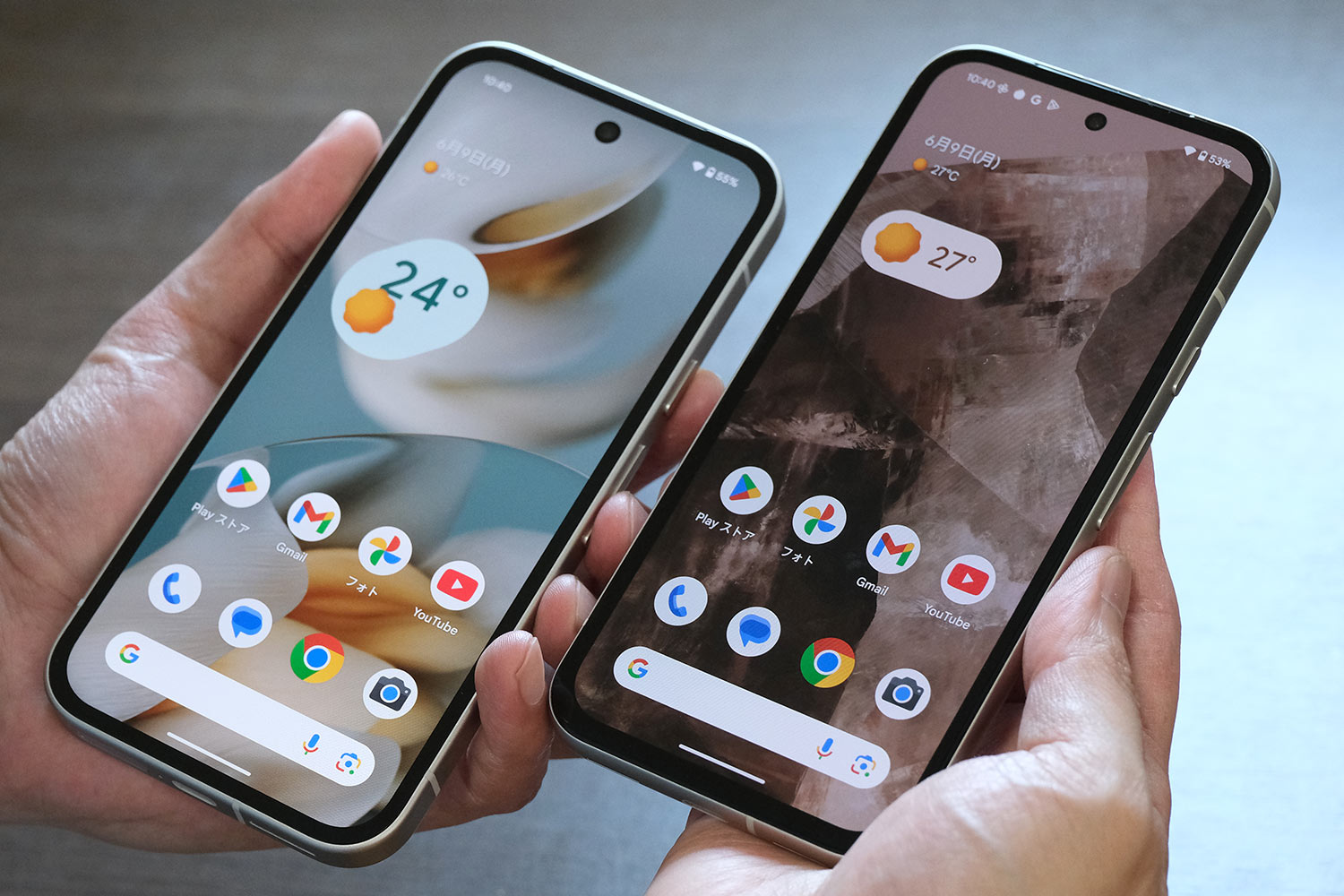 Pixel 9a vs 8a 正面デザイン