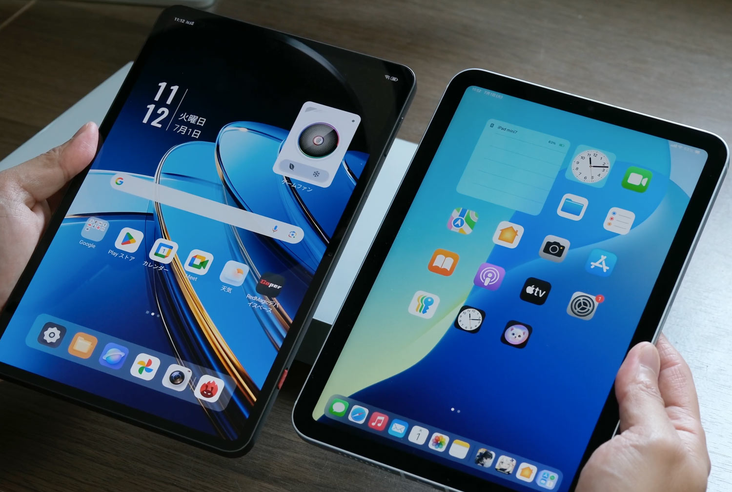 REDMAGIC AstraとiPad mini 7