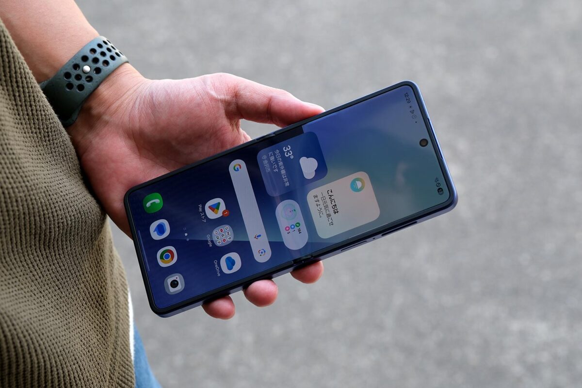 Galaxy Z Flip7 開いた状態
