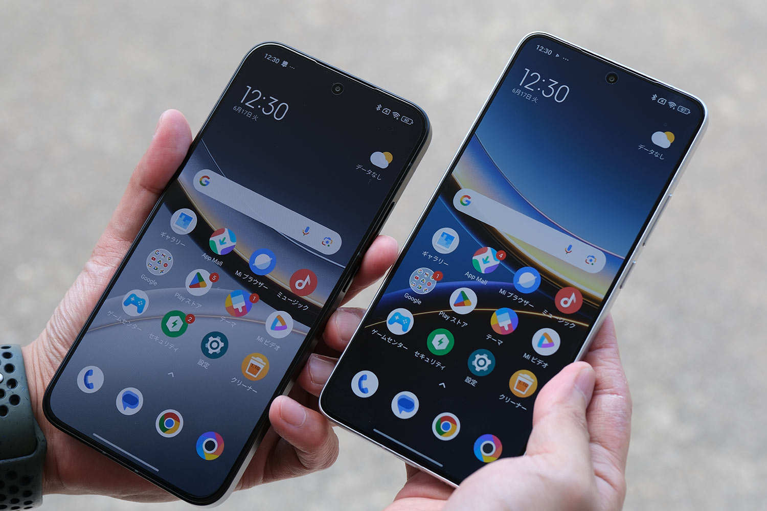 POCO F7 vs F7 Pro 正面デザイン