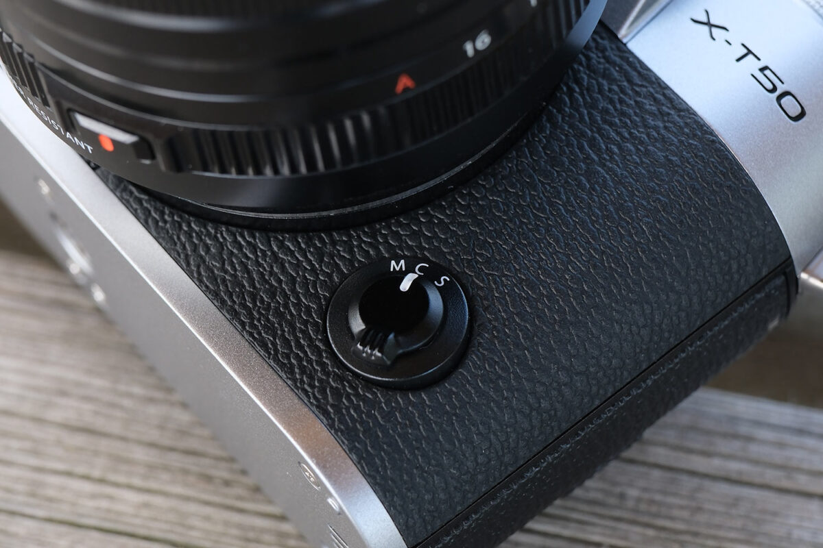 X-T50 オートフォーカスモード切り替えスイッチ