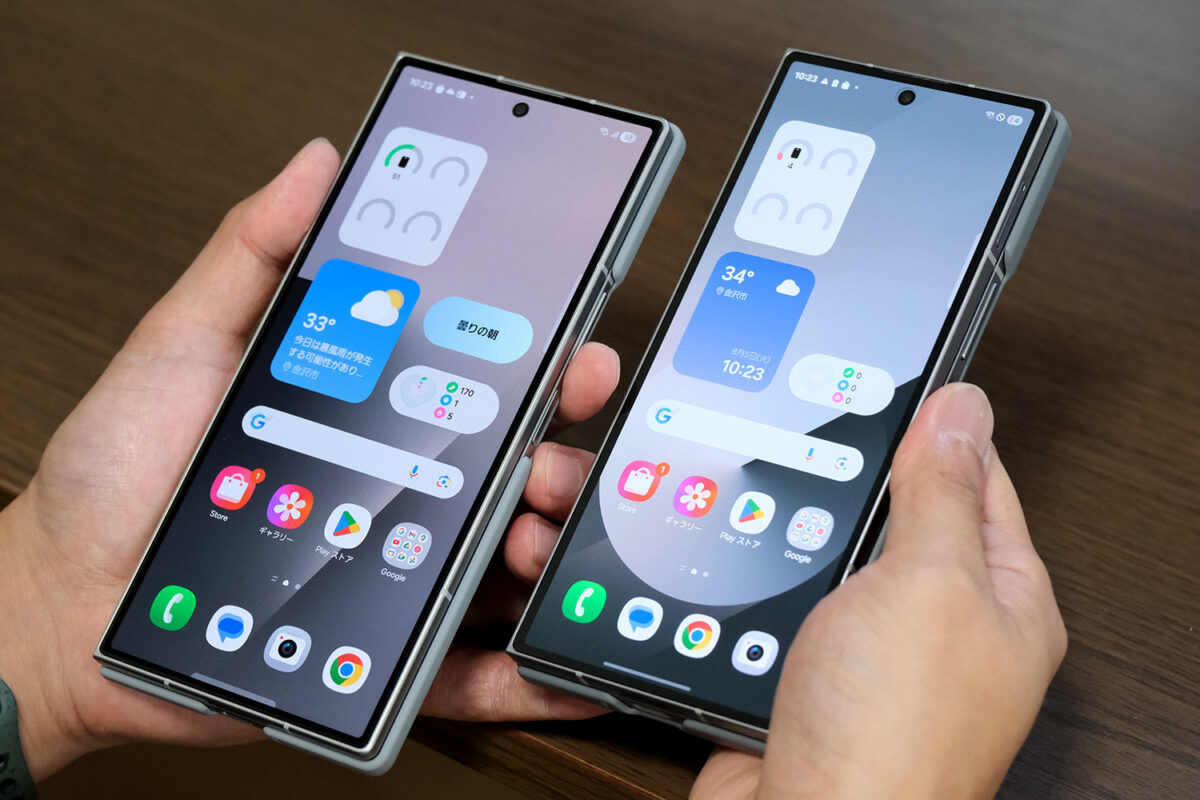 Galaxy Z Fold7 vs Fold6 カバーディスプレイ
