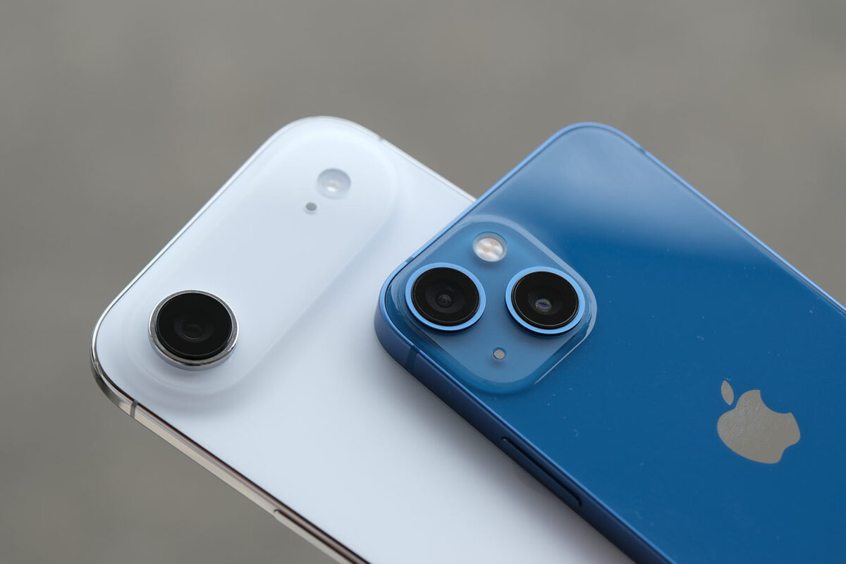 iPhone Air vs iPhone 13 mini リアカメラ