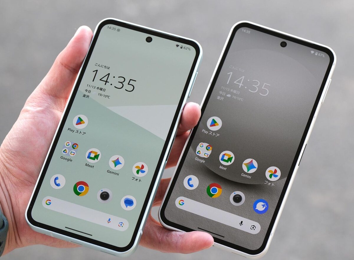 AQUOS sense10 vs sense9 正面デザイン比較