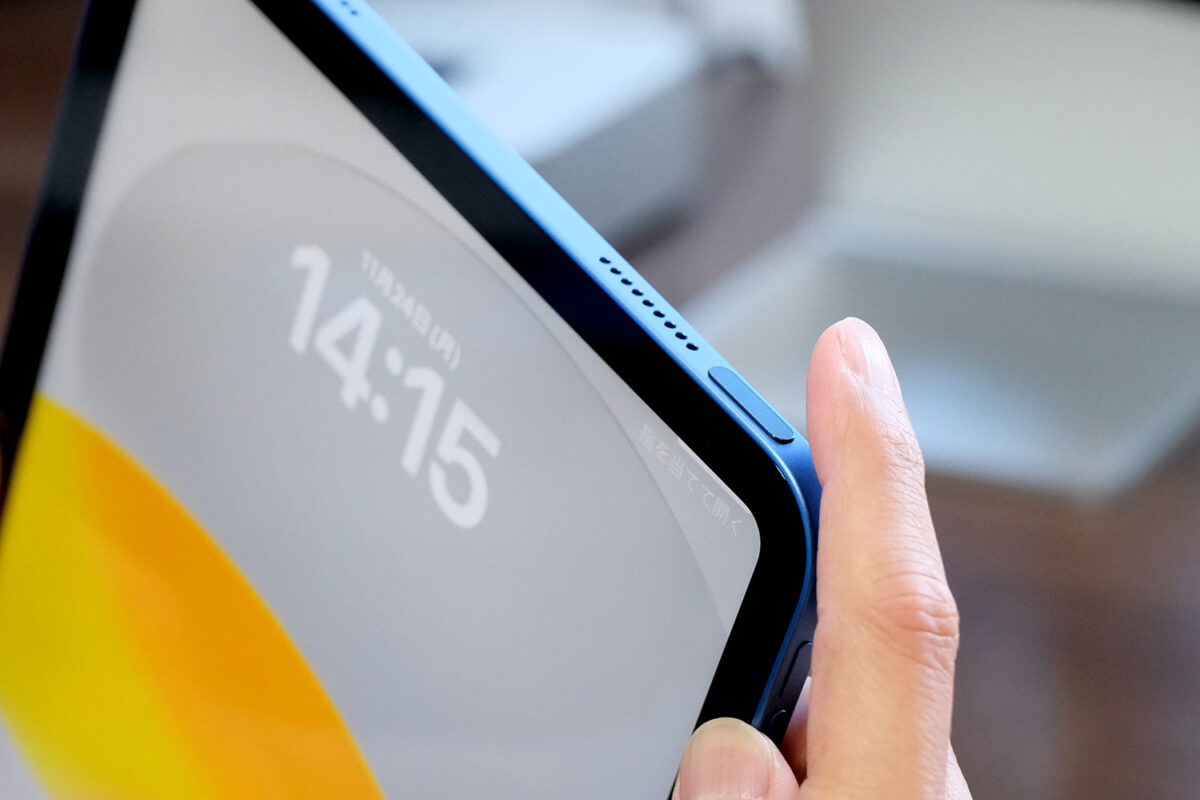 iPad（A16）トップボタン指紋認証（Touch ID）