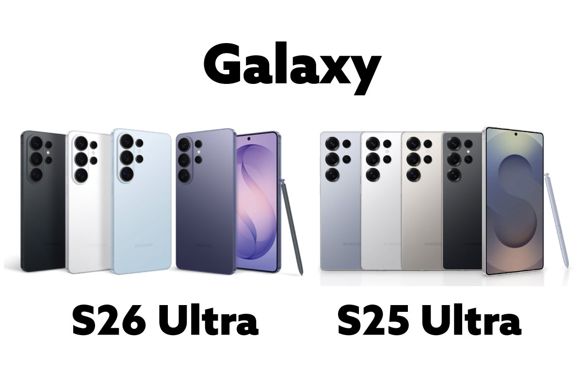 Galaxy S26 Ultra・Galaxy S25 Ultra スペック比較