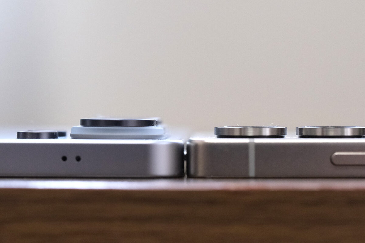 Galaxy S26 Ultra vs S25 Ultra 本体の厚みとレンズの高さ