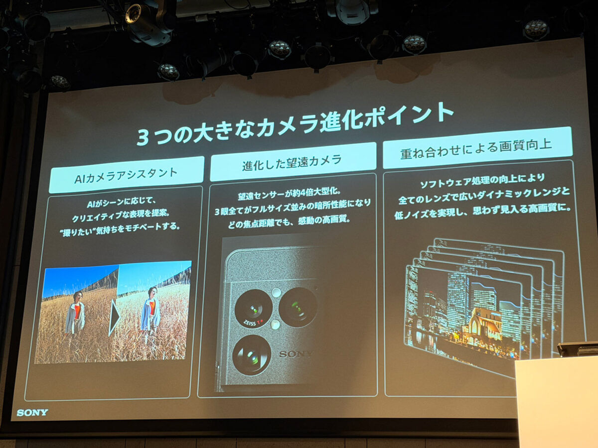 Xperia 1 VIII トリプルカメラ