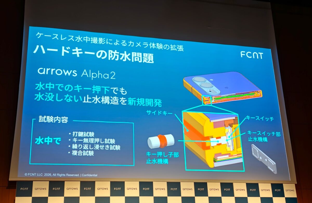 arrows Alpha2 水中撮影