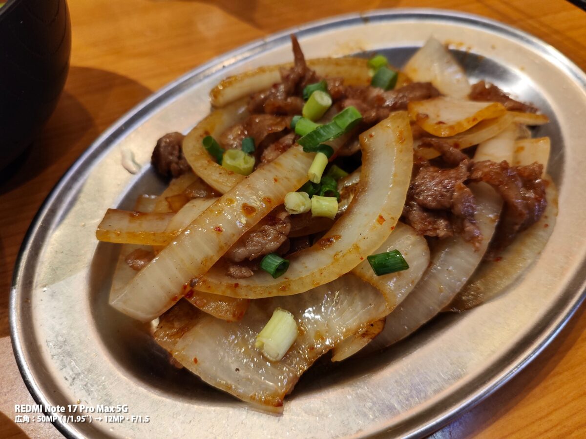 REDMI Note 17 Pro Max 5G 作例 豚肉炒め