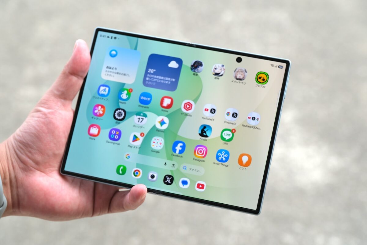 Galaxy Z Fold8 メインディスプレイ