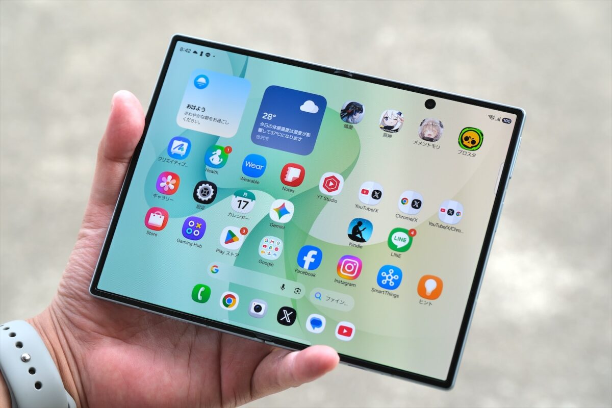 Galaxy Z Fold8 開いた状態