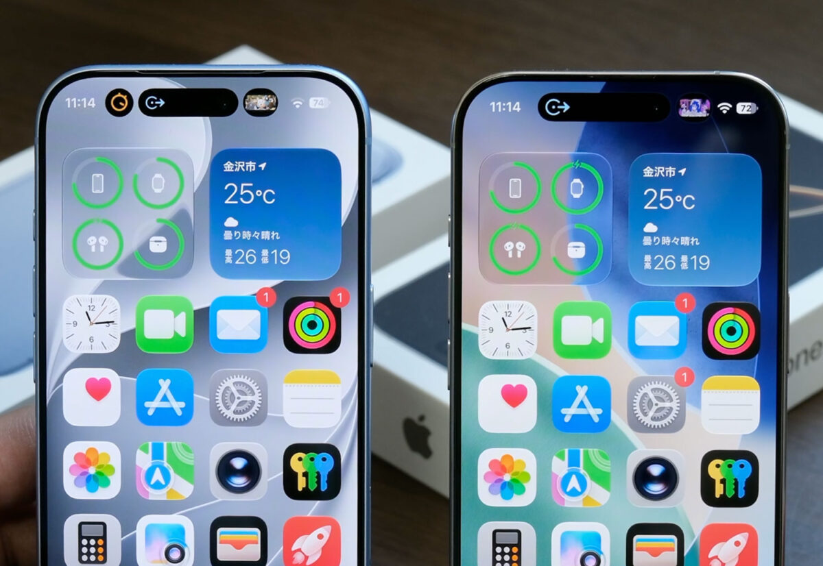 iPhone 18 Pro ライブアクティビティ 比較