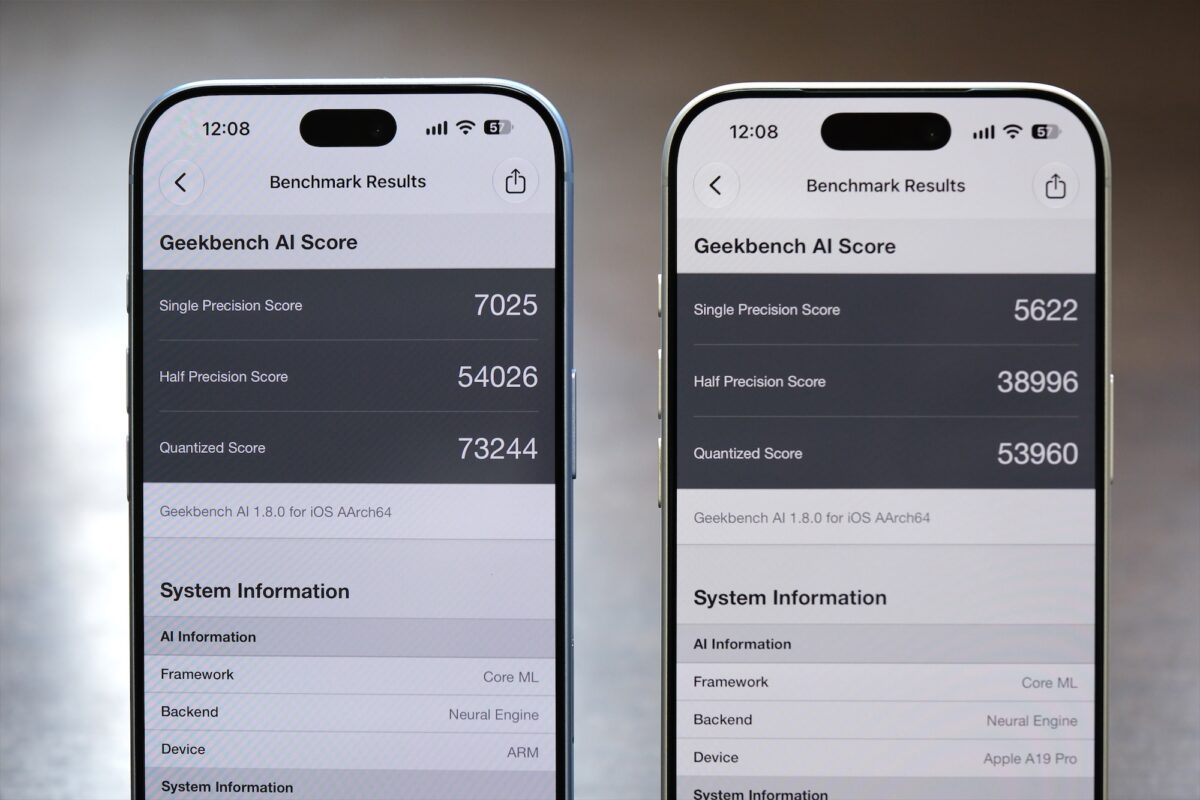 iPhone 18 Pro Geekbench AI 比較