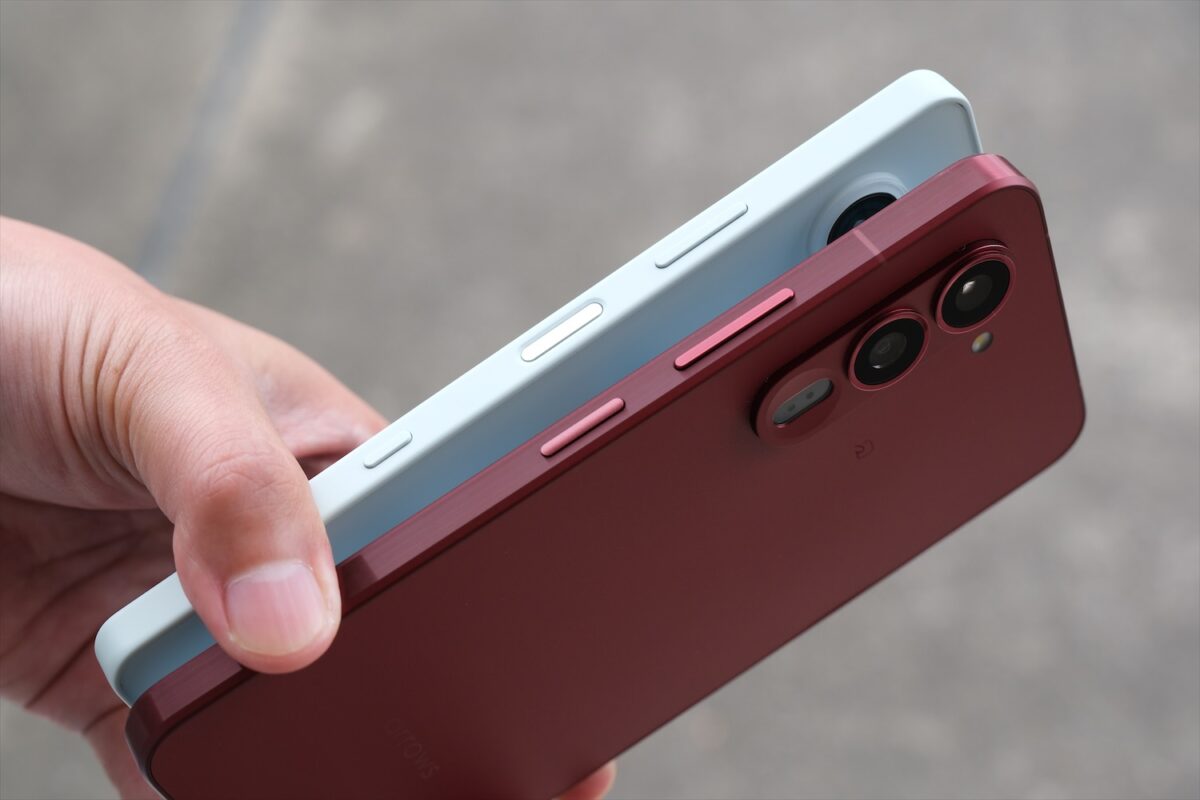 Xperia 10 VIII arrows Alpha2 右側面 ボタン 比較