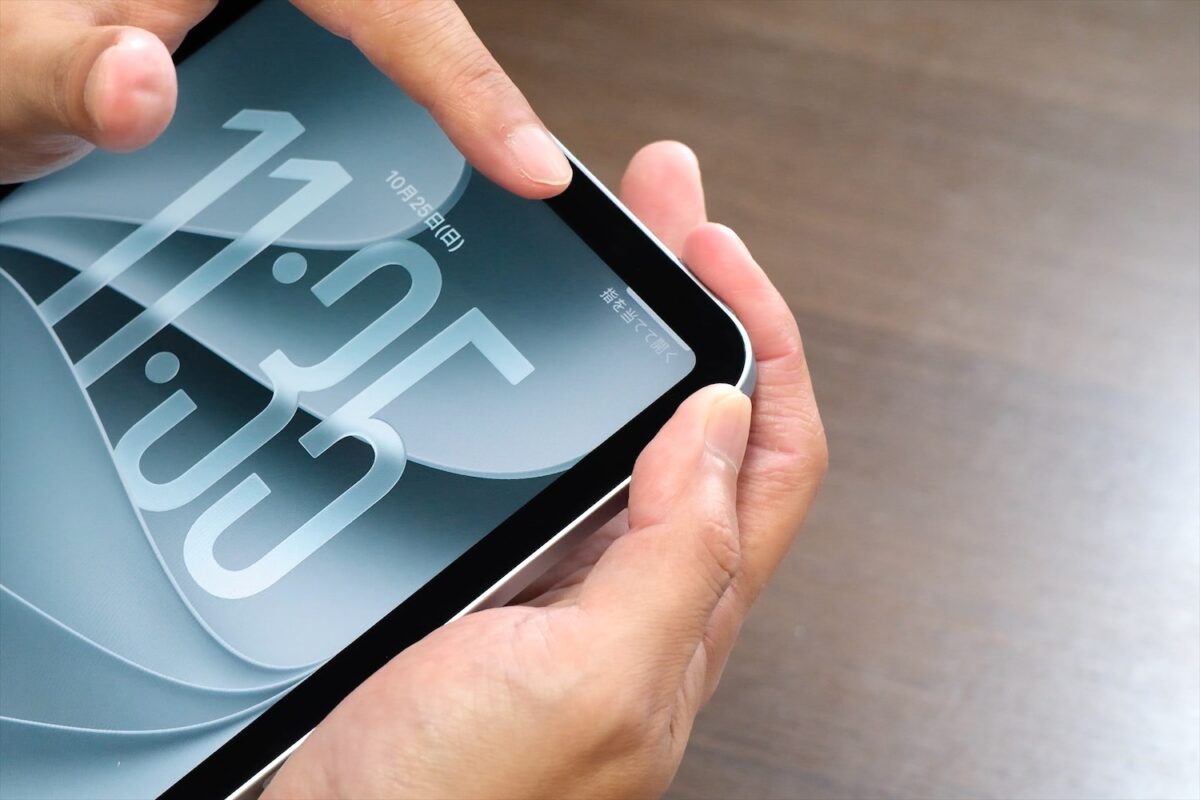 iPad miniのトップボタンのTouch ID