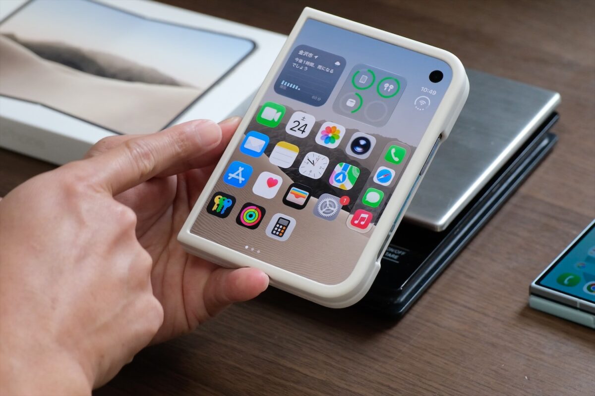 iPhone Duo シリコンケース 画面の端