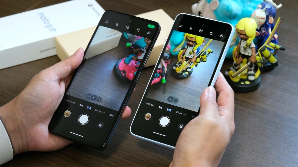 moto g37 arrows We3 カメラアプリ UI