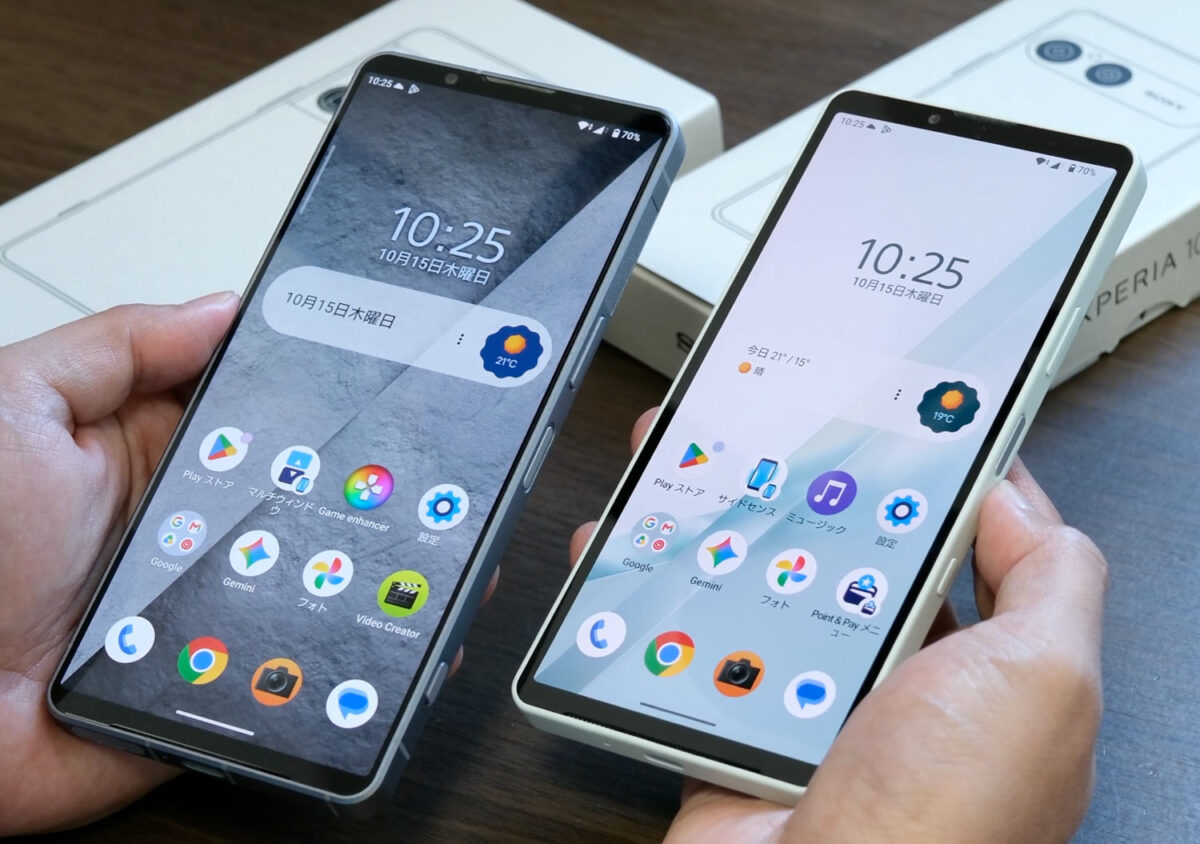Xperia 1 VIII Xperia 10 VIII 本体サイズ 比較